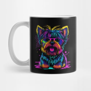 Synthwave Yorkie Mug